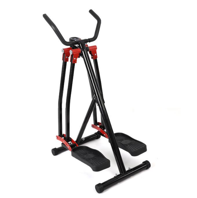 Home Fitness Beauty Leg Bike: Walking Pedal, Heart Rate Monitor, Front & Back Swing Trainer