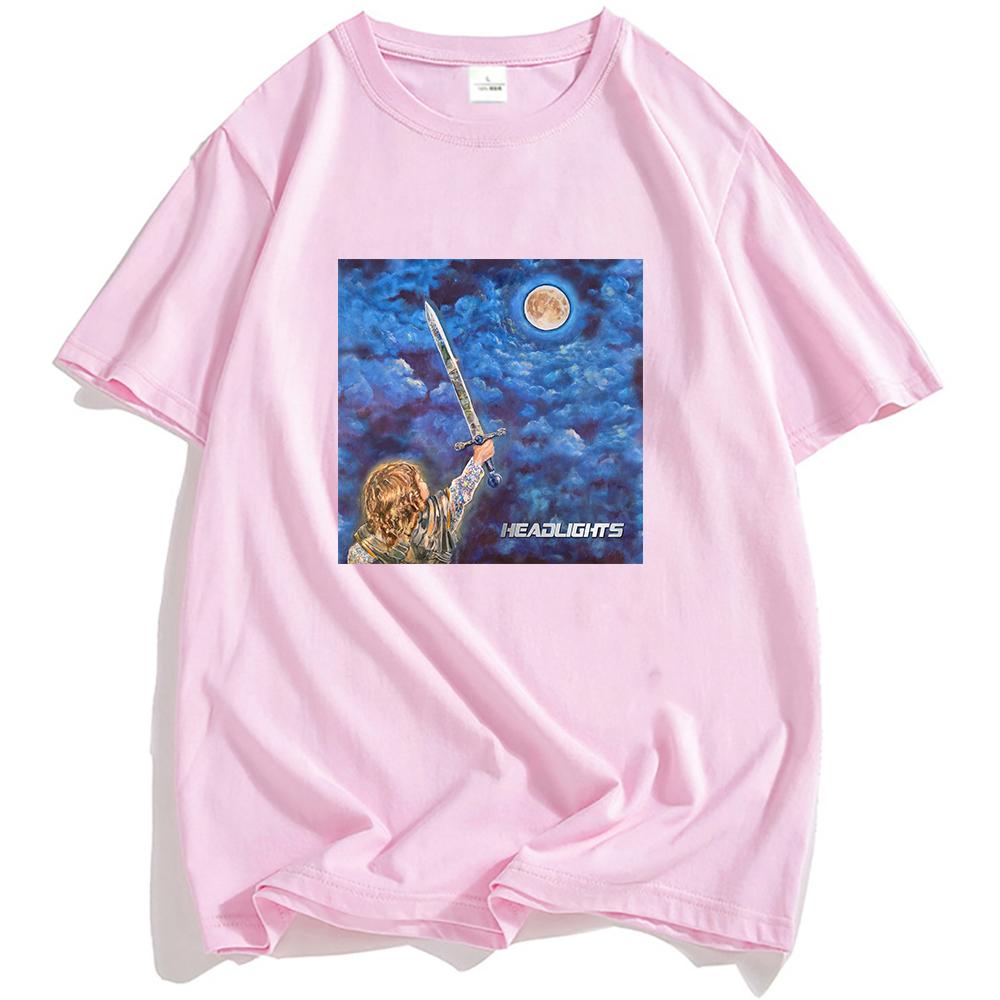 ALEX G Tričko s oknem Světlomety Album Potisk Trička Léto Krátký rukáv Volné Tričko O-výstřih Móda Pánské Dámské Oblečení