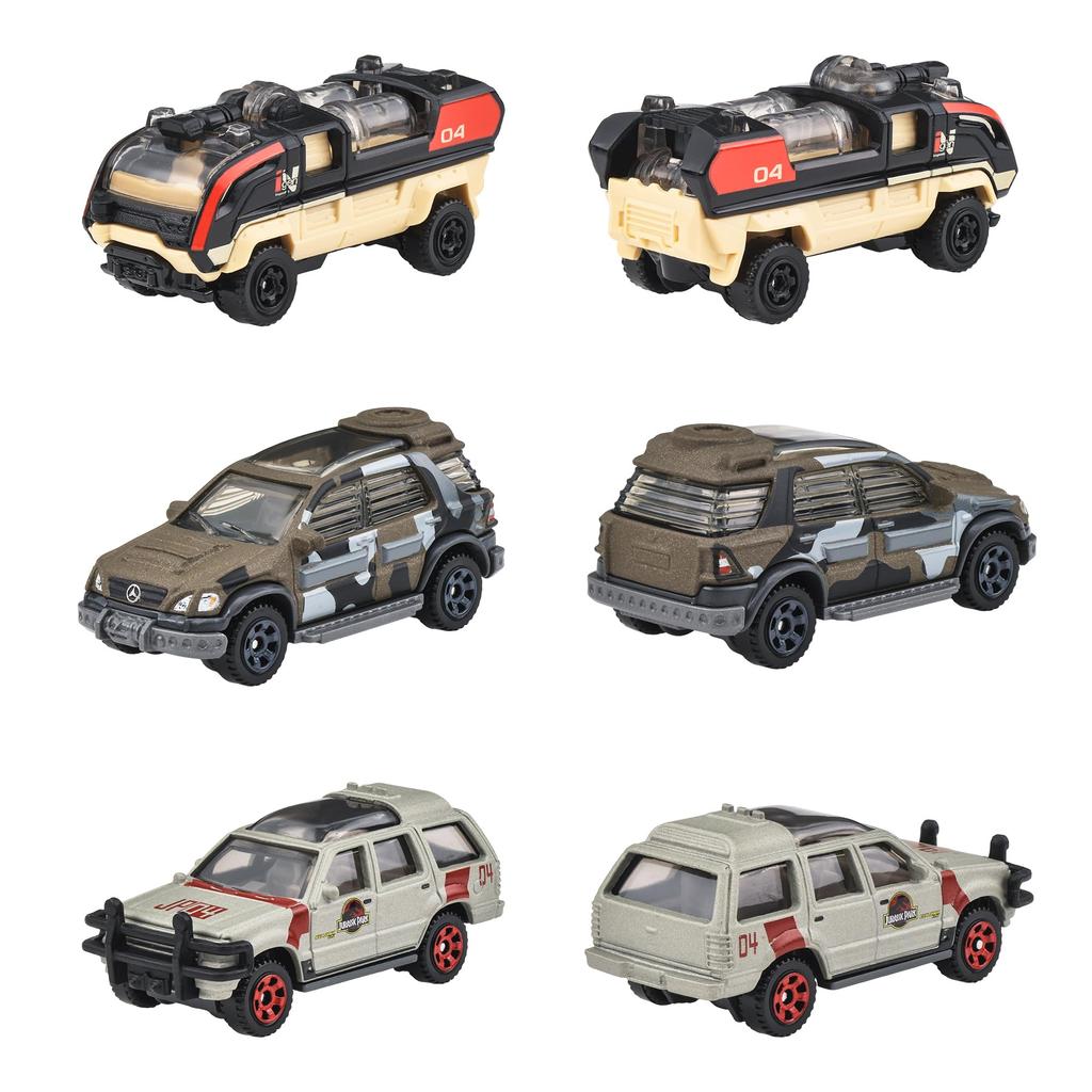 Matchbox Jurassic World Basic Car Vehicle Ages Toy, 24-Car Box, 3+, Multi-Purpose, 986B-JGL59