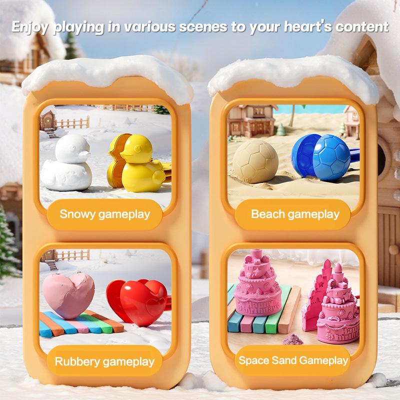 Snowball Clamp Multiple Shape Snowball Making Tongs Winter Outdoor Snow Play Sports Toys For Kids Snowball Throwing Tool