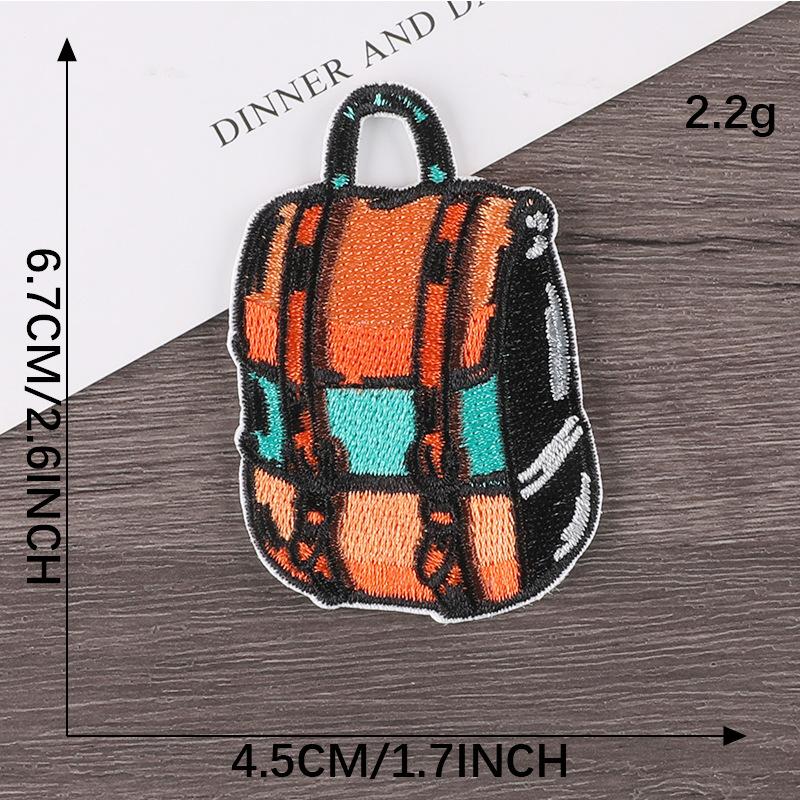 

Ручной счет вышитая этикетка кемпинг серия ткань логотип значок буква аксессуары вышитая нашивка наклейка D2L-B-4-9