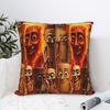 Tung Tung Sahur Multi Character Fire Pillow Cover Novelty Pillow Case For Sofa Bedroom Home Decor Square Pillowcases Gift