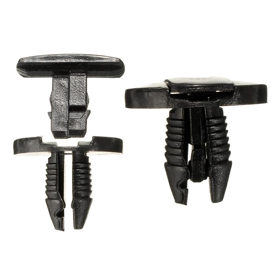New 50 Pcs Black Plastic Car SUV Fastener Clips Guard Trim Liner For Peugeot 207 307