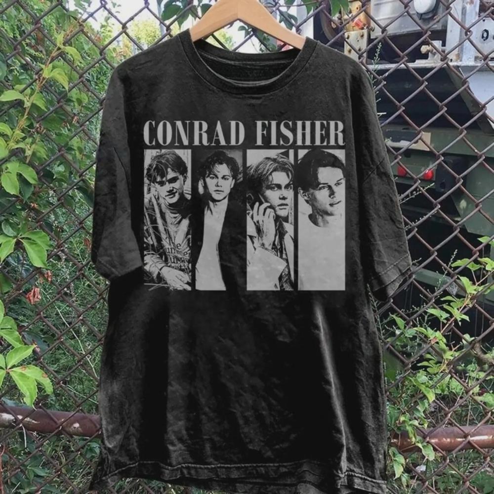 Винтажная мужская футболка Conrad Fisher Washed Команда Conrad Лето стало прекрасным Футболка Conrad Fisher Летний роман Unseix Одежда 4XL