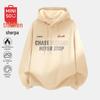 MINISO Unisex American Casual Fleece-Lined Hooded Sweatshirt