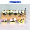 1/12 Miniature Potted Flower Model Figurine For Doll House Scene Display Accessories Microlandscape Setting Props