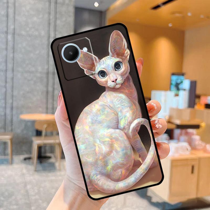 

Чехол с рисунком с изображением кошки-сфинкса для Realme C55 C33 C31 C35 C30 C11 C15 C25s C21Y GT Neo 5 3T 2T 8 9 10 11 Pro Plus Realme 9 4G