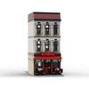 New MOC Classic Animated City Street Scene Cafe Model Building Blocks DIY Modular Assembly Children's Toy Boy Collectible Gift