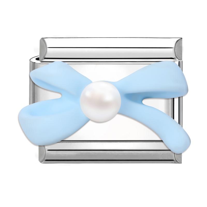 

Hot Selling Blue Series Seaside Beach Bow Moon Star Whale Italian Charm Link Fit 9mm Stainless Steel Bracelet Making DIY Beads