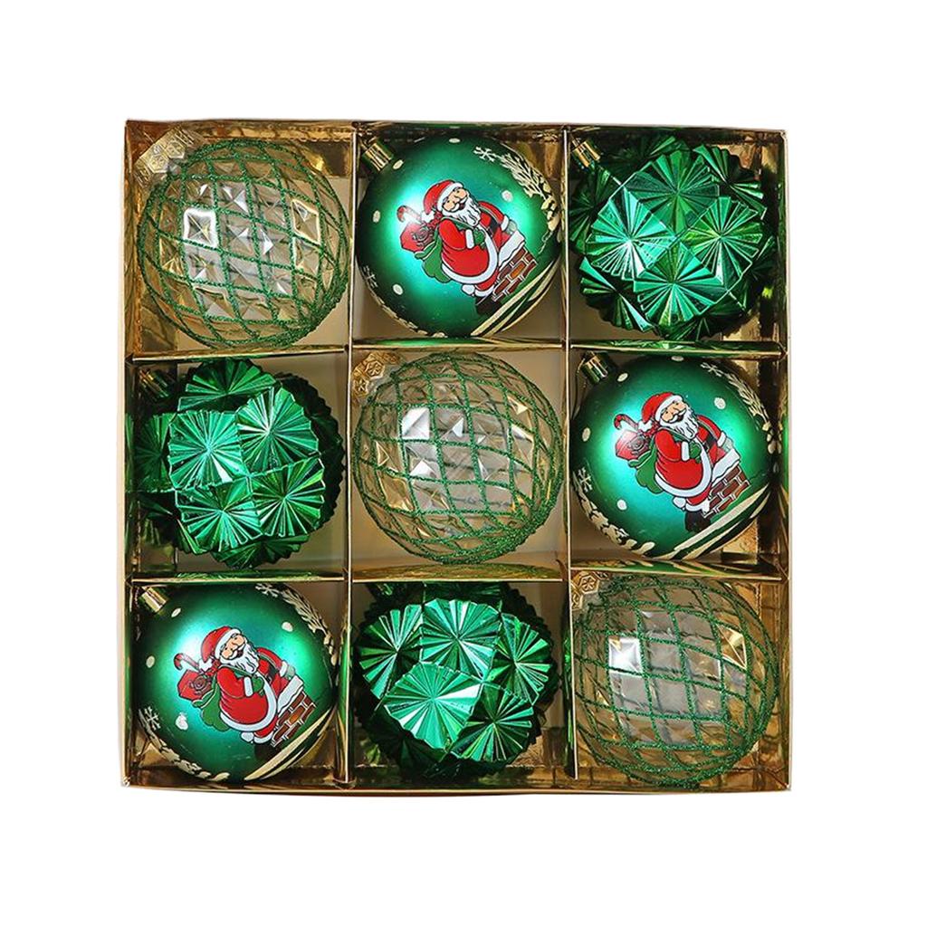 ABS Christmas Tree Decor Ornament Decoration Set Sparkling Balls For Home Ornaments With Bright