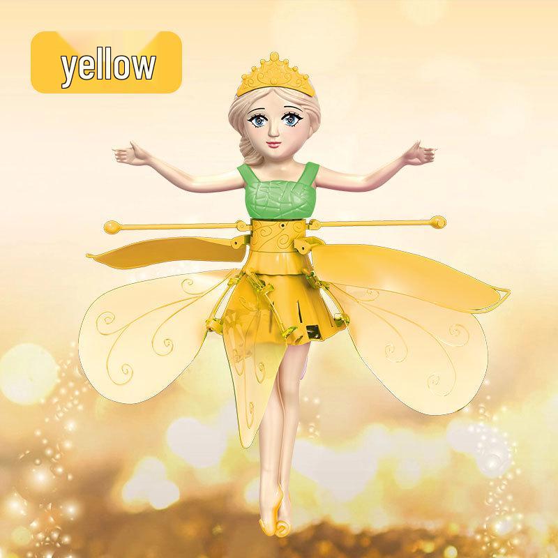 Inductive Flying Fairy Princess Toy Gesture-Controlled Hovering Doll for Girls