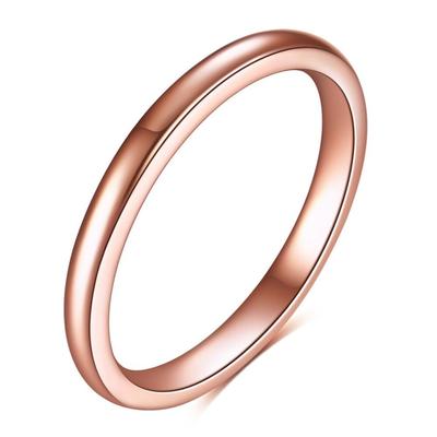 2mm Titanstahl Dreifarbiger Kombinationsring Schlicht Glatt Mode Kristall aus Österreich Für Damen Mädchen Oder Herren Hochzeitsgeschenk