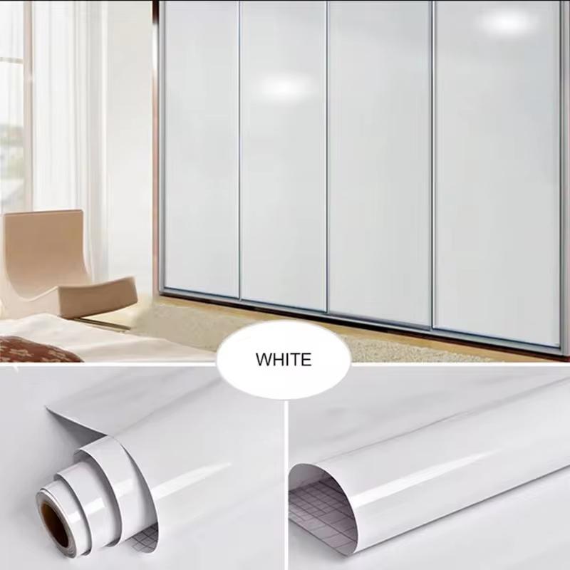 40cm Pearlescent Baking Paint Film Self-adhesive PVC Sticker Cabinet Wardrobe Furniture Renovation Wallpaper Kitchen Oil Proof