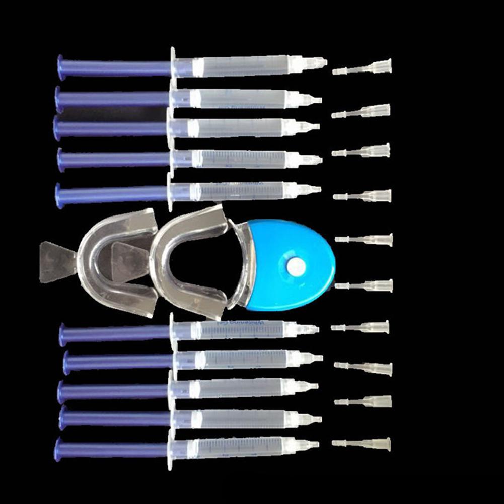 Whitener Dental Teeth Gel Bleaching Whitening Tooth Kit Oral with LED Light
