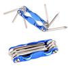 Aluminum Alloy Construction Foldable Hex Wrench 6-in-1 Functionality