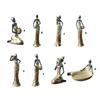 African Woman Sculpture Resin Black Woman Figurines for Unique Home Decoration