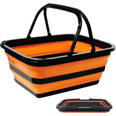 RULAYMAN Folding Bucket Basket Washing Tub Laundry Fishing 15L Large Capacity Household Items Cleaning Outdoor Car Multi-functional Convenient Storage