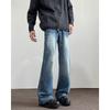 JYL Men's Flare Jeans American Vintage Blue Winter Cleanfit Tall Denim Pants