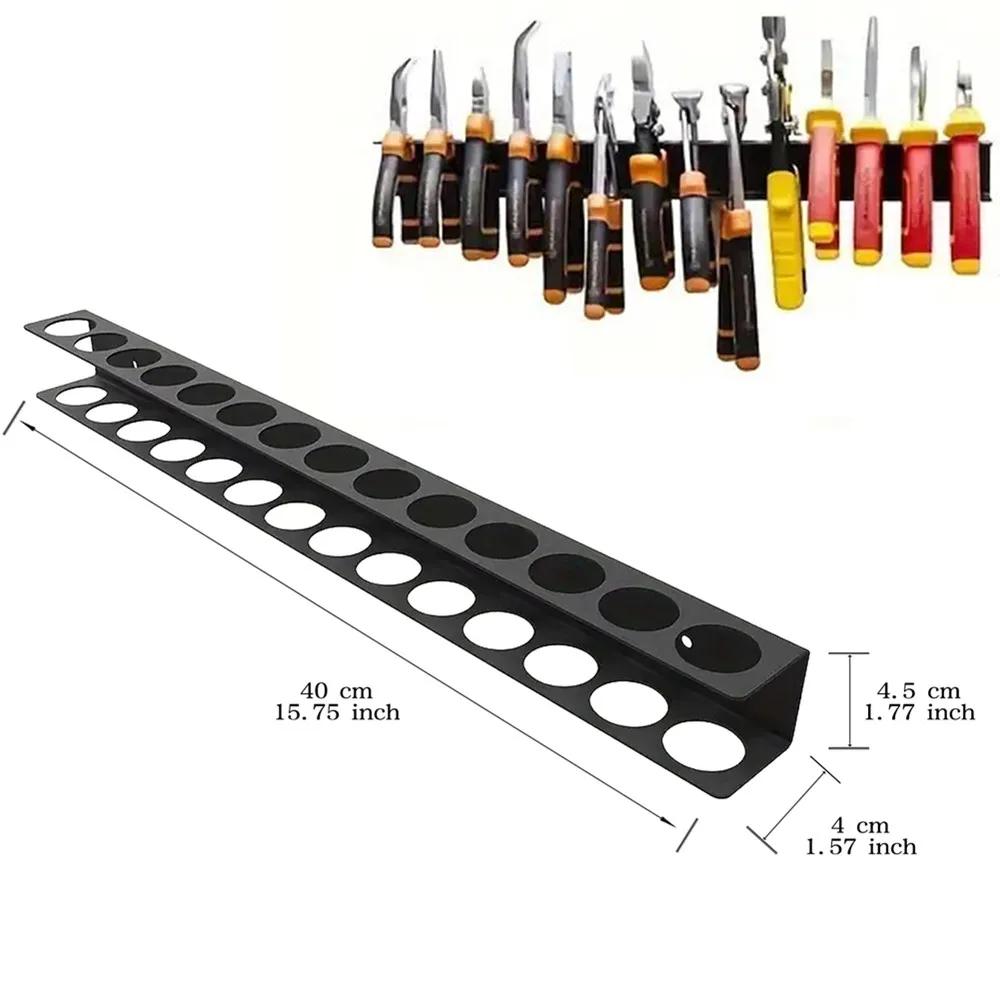 Tool Screwdriver Organizer Tool Holder Wall Organizer Wall Mount for Vise Wrench Plier Screwdriver Organization Tool Storage