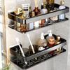 No-Drill Wall-Mounted Kitchen & Bathroom Storage Shelf for Toiletries