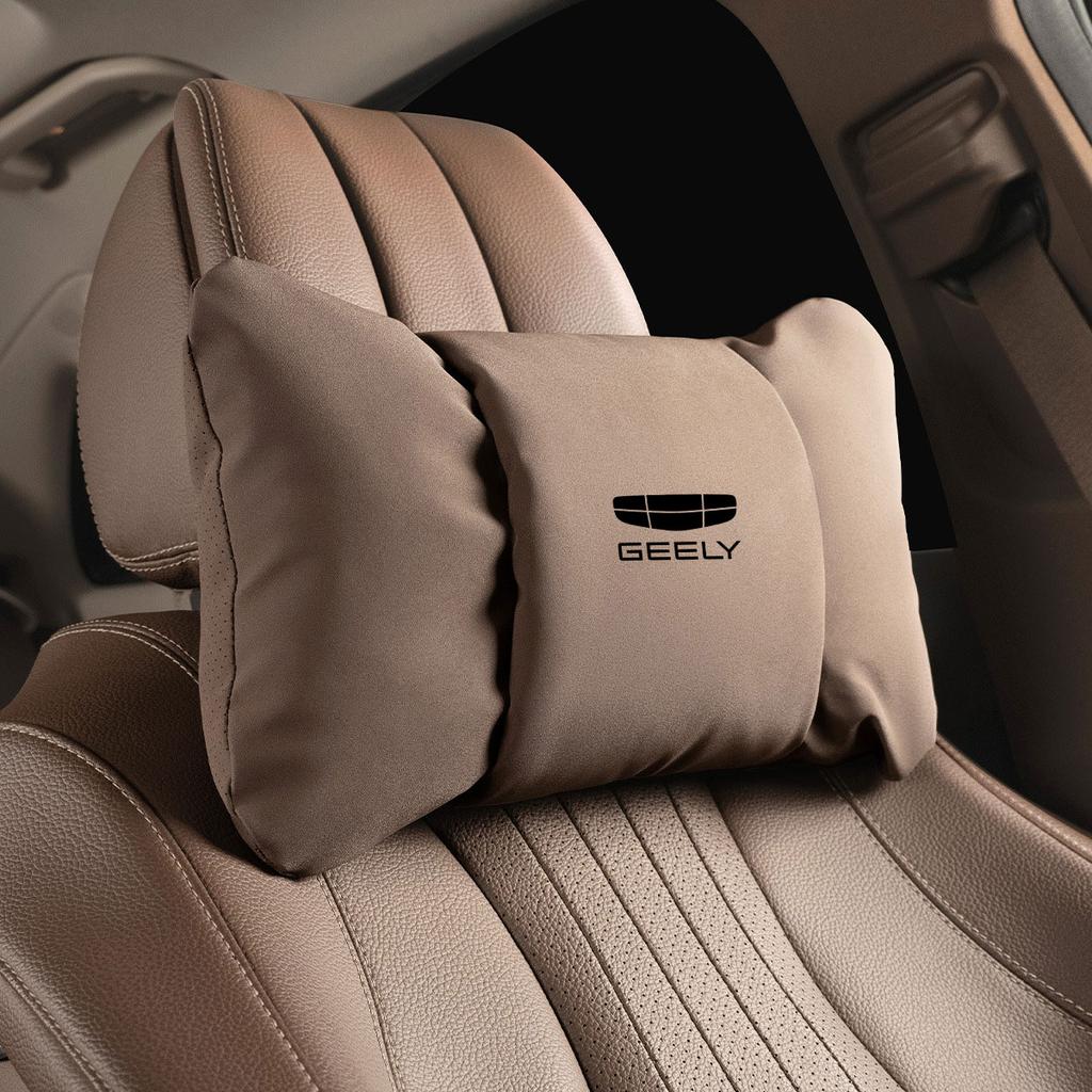 Car Neck Pillow Waist Pillow Car Headrest Neck Support Seat For Geely Coolray 2019-2020 Atlas Boyue NL3 Emgrand X7 EX7