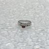 Серебряное кольцо с натуральным гранатом 0.6ct, вес изделия 5,42 гр (2171553)