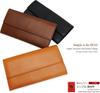 Genuine Tochigi Leather Long Wallet for Men and with a Made in Popular Brand Women, Cover, Japan, (Camel)