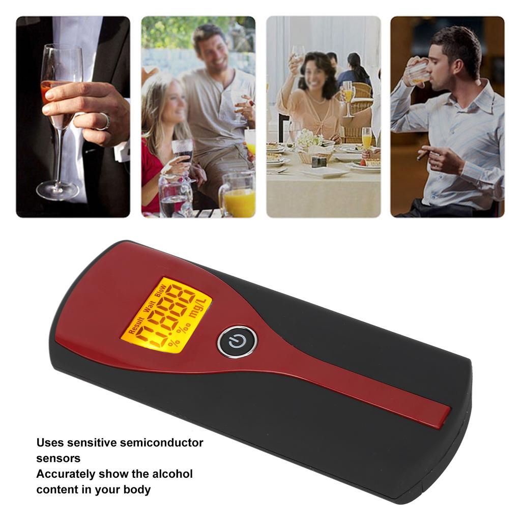 Digital Breath Alcohol Tester Professional Home Portable LCD Display Alcohol Tester for Wedding Party