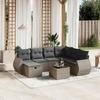 VidaXL Garden Lounge Set with Cushions 8 Pcs, Patio Sofas, Patio Furniture Set, Outdoor Furniture, Grey 3264156
