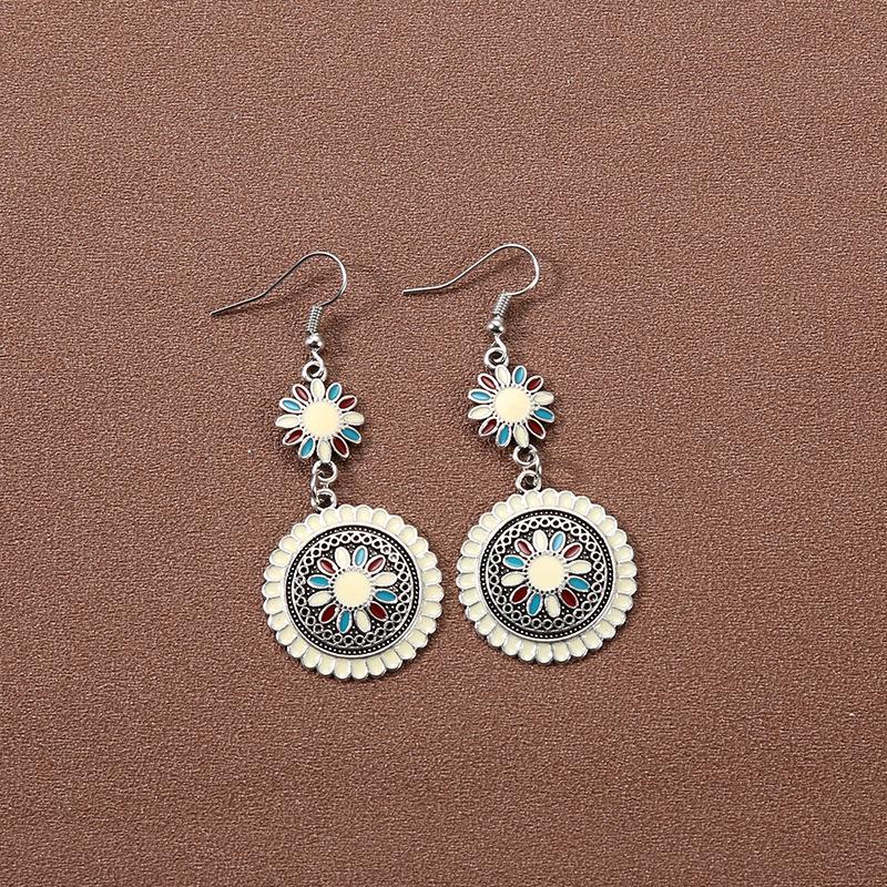 Handmade Retro Bohemian Ethnic Tassel Earrings for Women, Long Thai Style