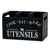 Retro Kitchen Utensil Holder 3 Compartments Chopstick Fork Spoon Organizer Kitchen Supplies
