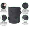 Garden Strawberry Planter Grow Bag Flower Fabric Pots Home Non Woven Jardin Veg  Tomato Planting Container