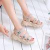Summer New Platform Sandals Sports Style One-character Open-toed Velcro Sandals