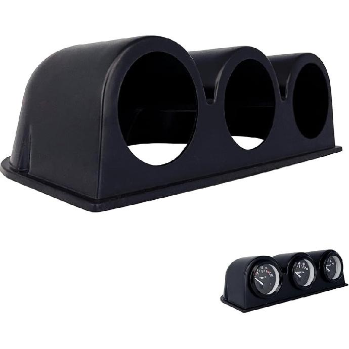 Black Universal 2" 52mm Single 1 Hole Dash Gauge Console Dashboard Pod Holder