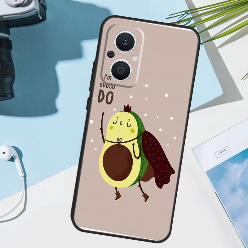 Cute Avocado Fruits Cover For OPPO Reno 14F 13F 12F 11F 8T 7 8 Lite 10 11 12 13 14 OPPO Find X9 X8 X5 X6 Pro Case
