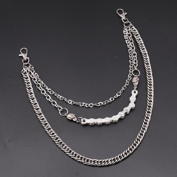 Punk Side Chain Trendsetting Halloween Cobweb Pant Jewelry Layered Body Chain Trousers Street Clothing Accessories