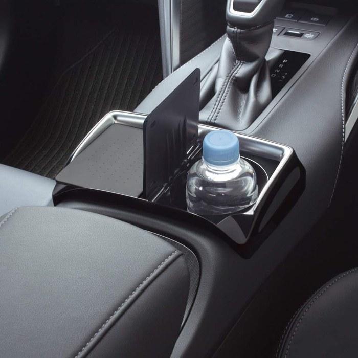 Tsuchiya Yac Toyota Harrier 80 Series Console Tray - Black/Silver - SY-HR15 (1pc)