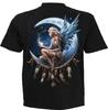 Spiral Moon Fairy (Unisex Black Short Sleeve Tshirts) 3x Large