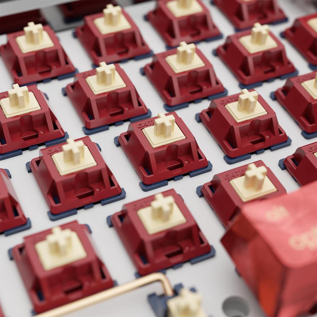 36-Pack Tactile Gateron Quinn Switches, 5-Pin 59gf RGB Pre-Lubricated for MX Mechanical Keyboards