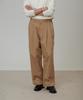 PINBLACK (Men) Classic Cotton Double-Pleat Chino Pants Beige