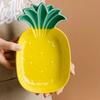 Creative Fruit Plate Pineapple Ceramic Dessert Plate Dish Set Household Lovely Personalized Dinner Plate Salad Dessert Plate
