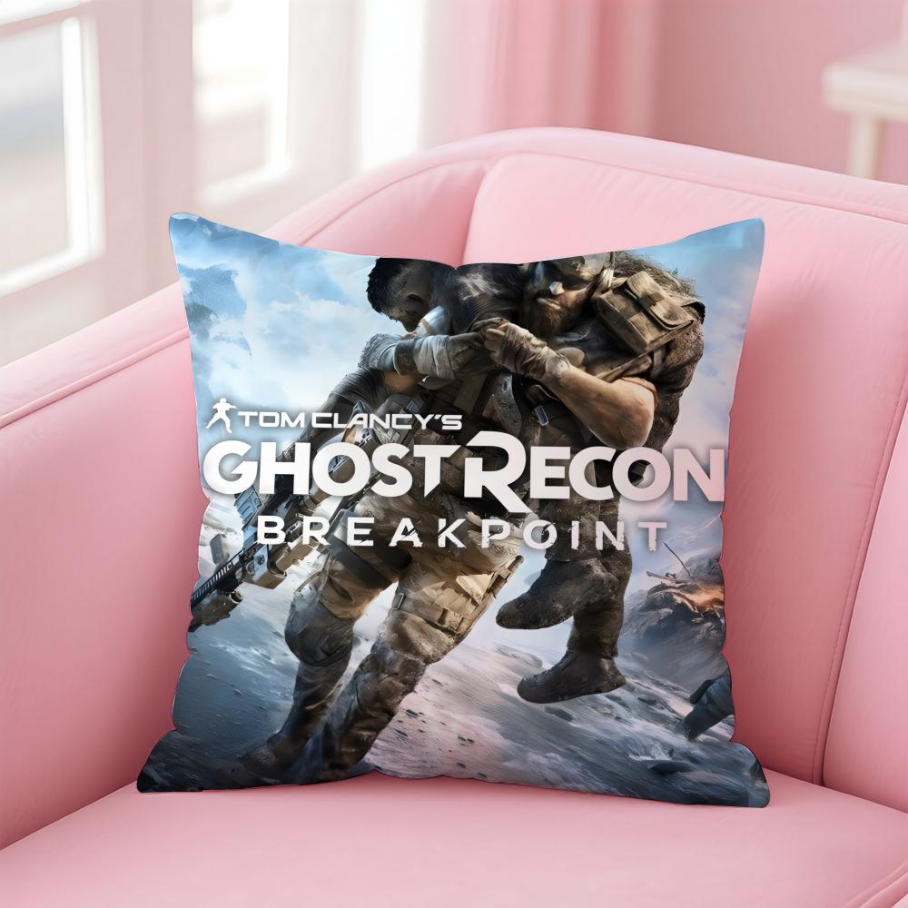 Tom Clancys GhostBreakpoint Cushion Cover Comfortable Reversible Pillow Cover Ideal For Car Sofa Bedroom & Beyond