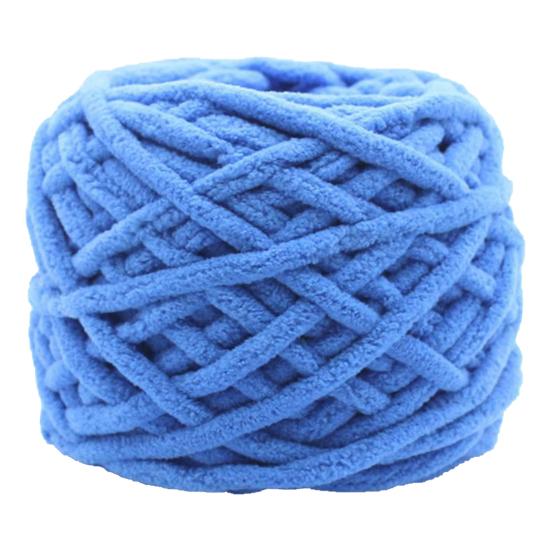 

1 моток 32 м пряжи мягкой широкого применения полиэстеровой ручной вязки для рукоделия, пряжа для пэчворка небесно-голубой