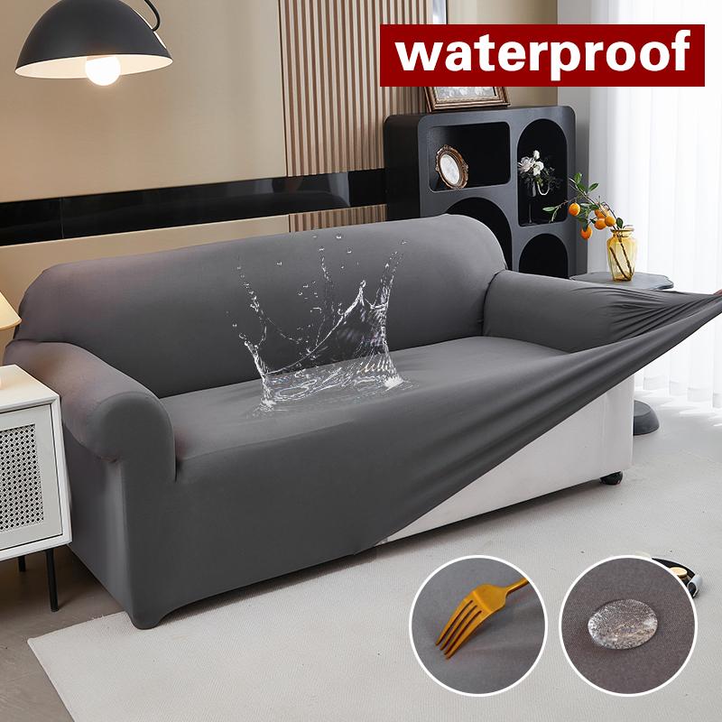 Waterproof Stretch Sofa Slipcover Non-slip Sofa Covers for Living Room Couch Cover Corner Furniture Protector for Kids, Pets