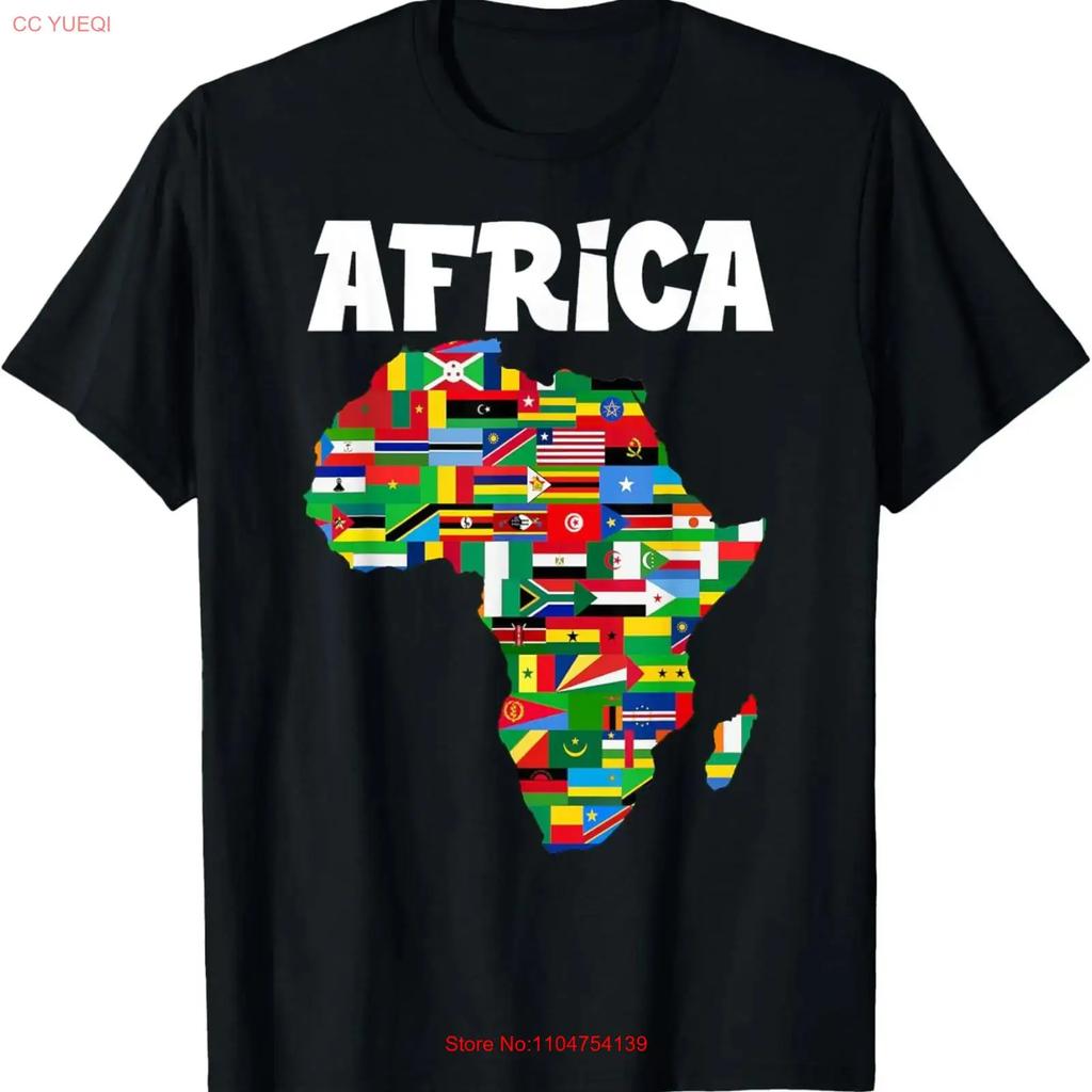Proud African Country Flags Continent Love T Shirt Vintage Washed Unisex Graphic Soft Homme Designer Clothes Slightly Stylish