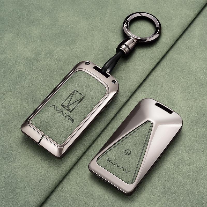For AVATR 07 06 11 12 Zinc Alloy Key Cover Key TPU Anti-Scratch Key Case Protector Cover Premium Keychain Buckle Car Accessories