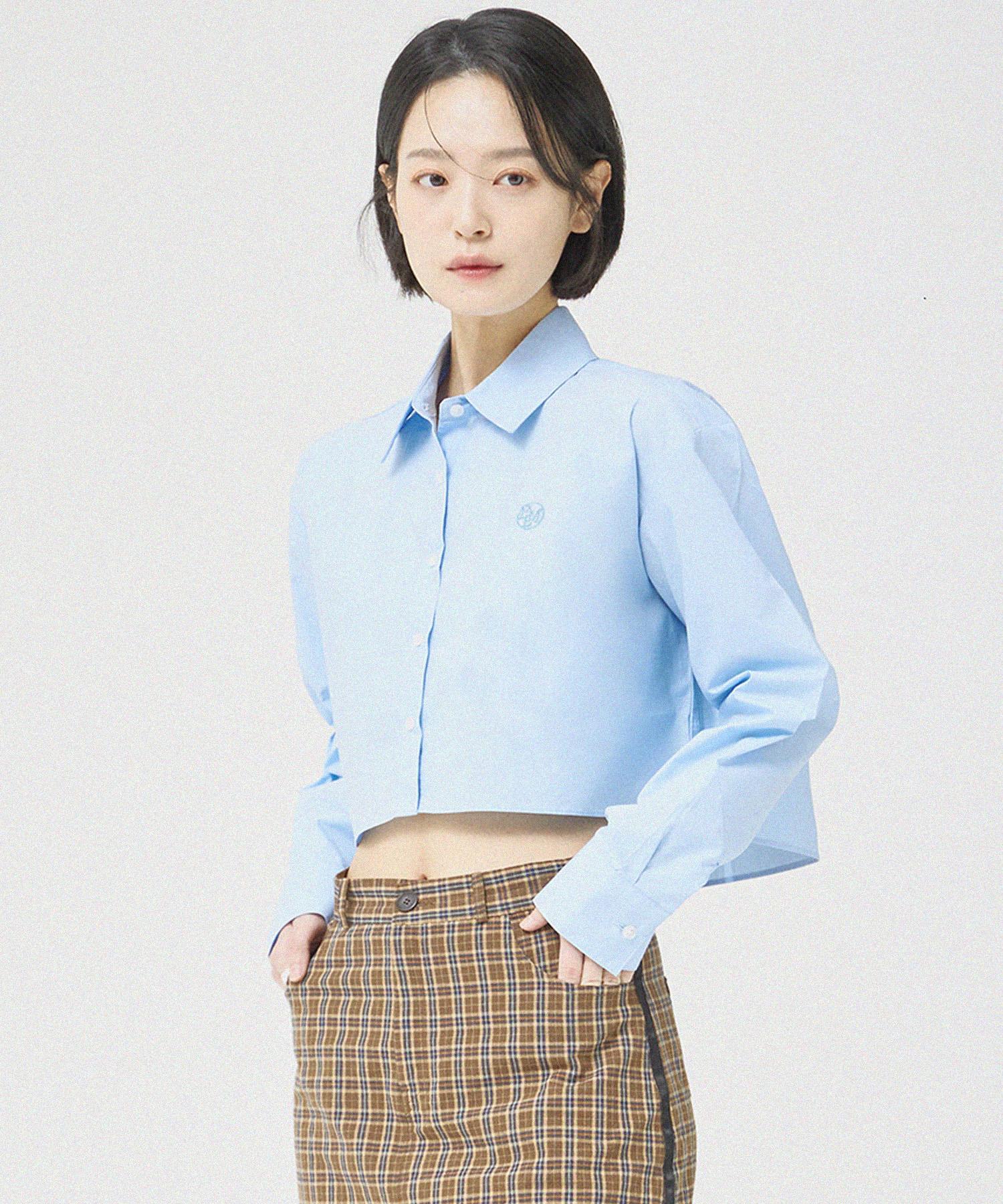 Illuminate (W) Sage Crop Shirt - Sky Blue Sky Blue/Free