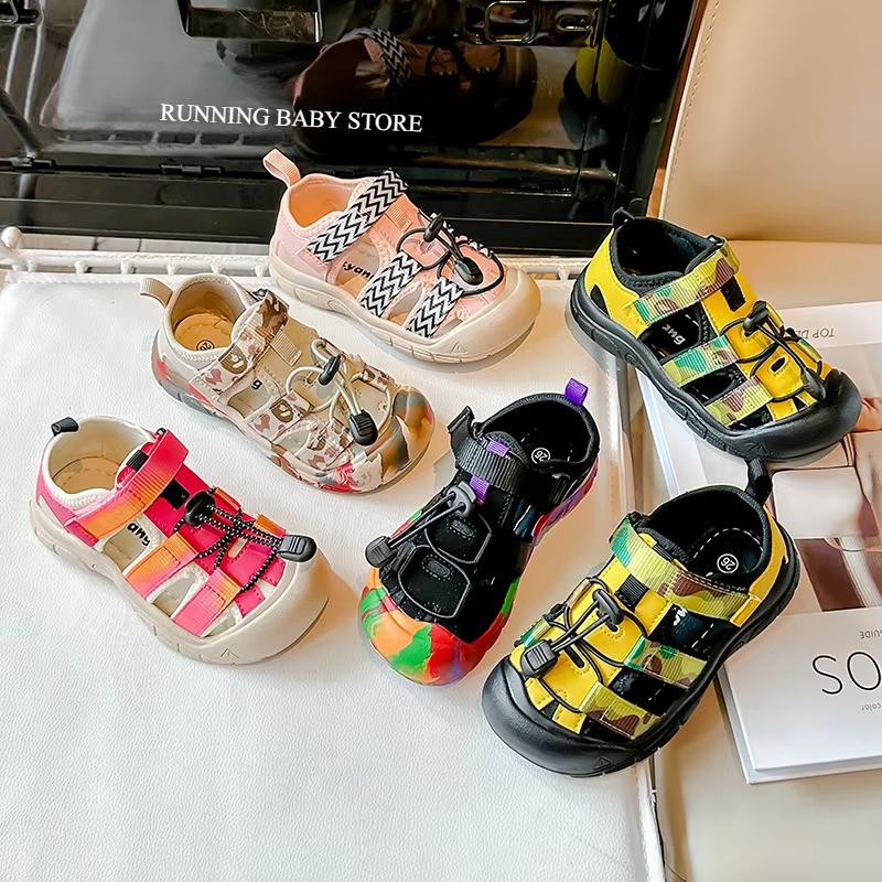 Children Upstream Shoes Summer New Boy's Anti-slip Quick-drying Anti-collision Sandals Girls Fashion Outdoor Wading Shoes I03121