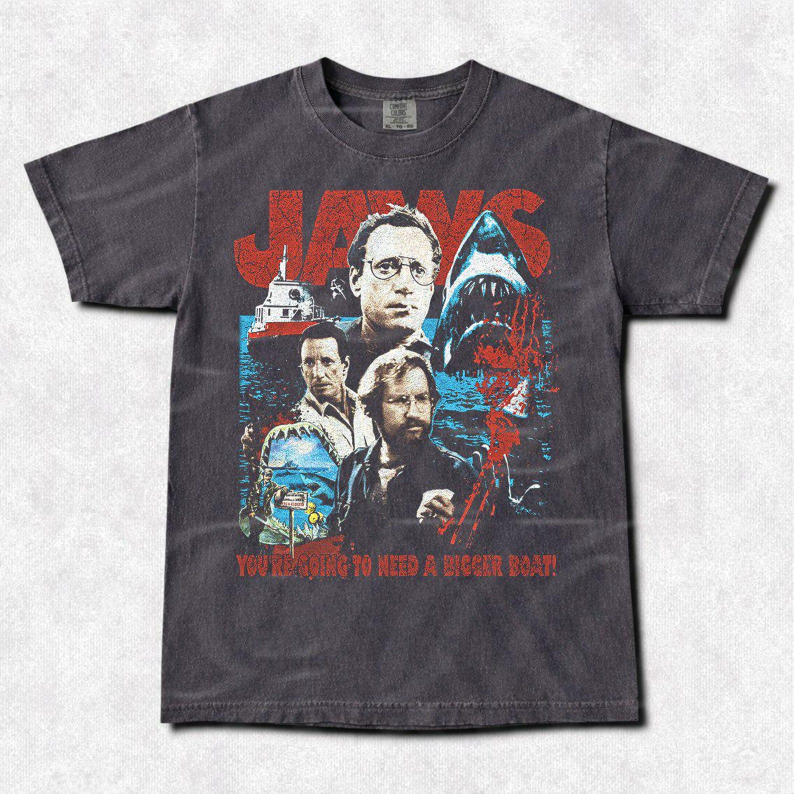 Jaws Horror Movie Vintage T-Shirt, Gift For Woman And Man Unisex T-Shirt FDL019 FD 3XL