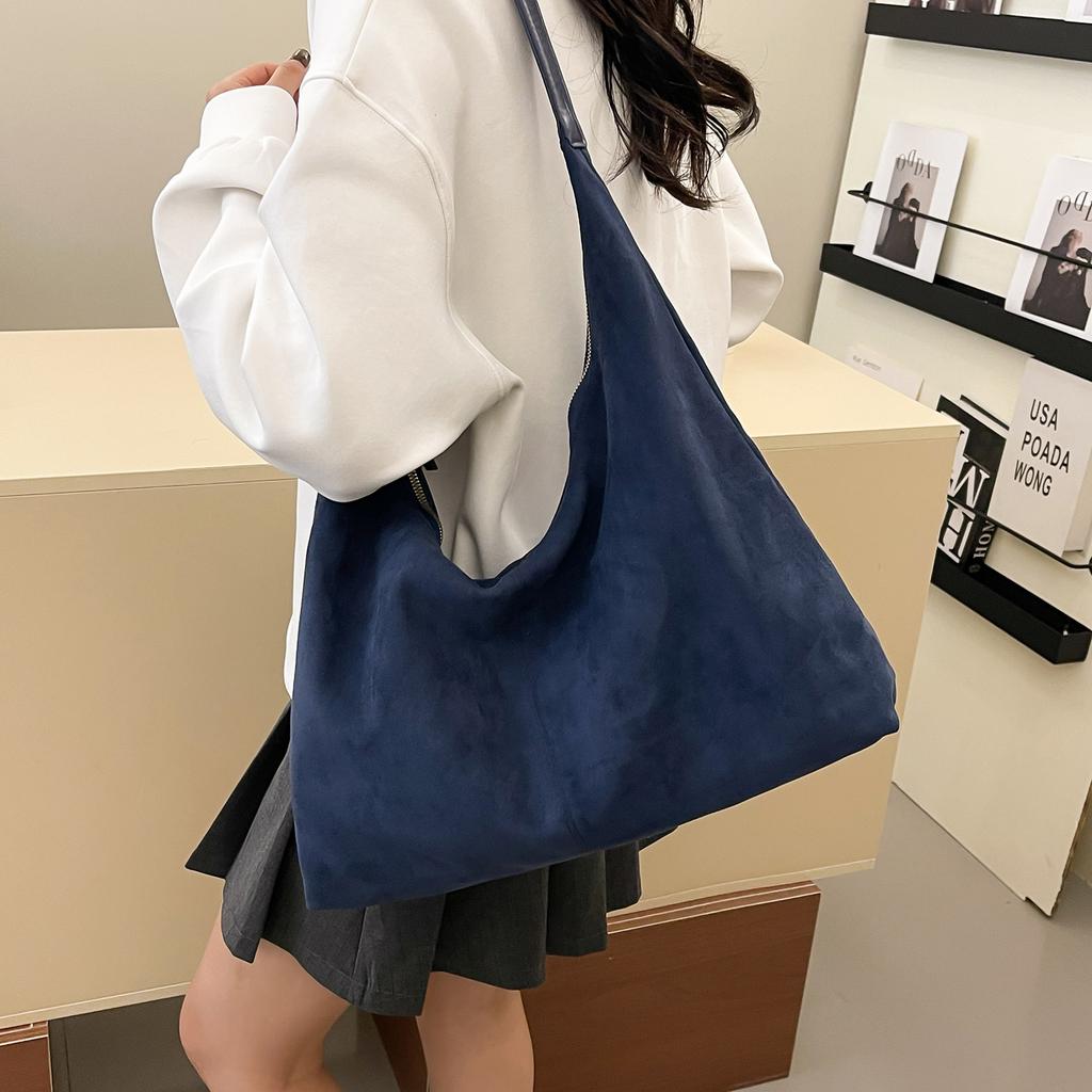 Retro Simple Personality Casual Texture Shoulder Tote Bag 2025 Autumn New Women's Fashion Large-capacity Bag